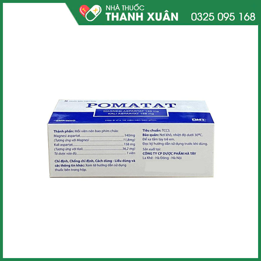 Pomatat thuốc điều trị đau thắt ngực, nhồi máu cơ tim cấp, loạn nhịp tim, cao huyết áp